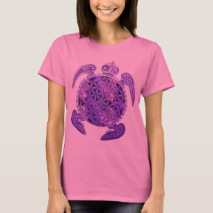 Camiseta Flor de vida / Blume des Lebes - tortuga morada