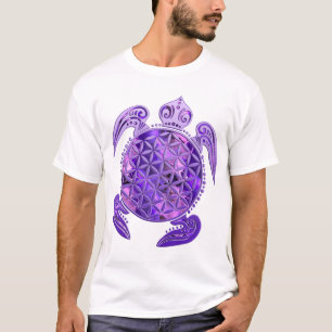 Camiseta Flor de vida / Blume des Lebes - tortuga morada