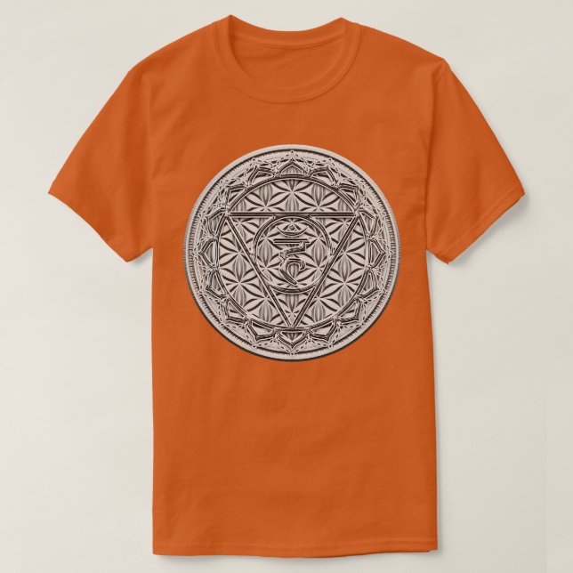 Camiseta Flor De Vida Chakra Divina Geometría Espiritualida (Diseño del anverso)