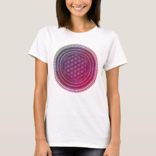 Camiseta Flor de vida - Mandala 3a indígena