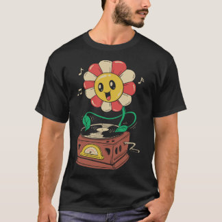 Camiseta Flor de vinilo