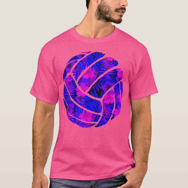 Camiseta Flor de voleibol deja a voleibol jugador de playa  (Anverso)