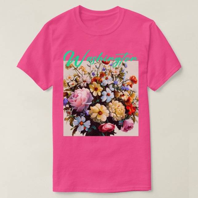 Camiseta Flor de Washington (Diseño del anverso)