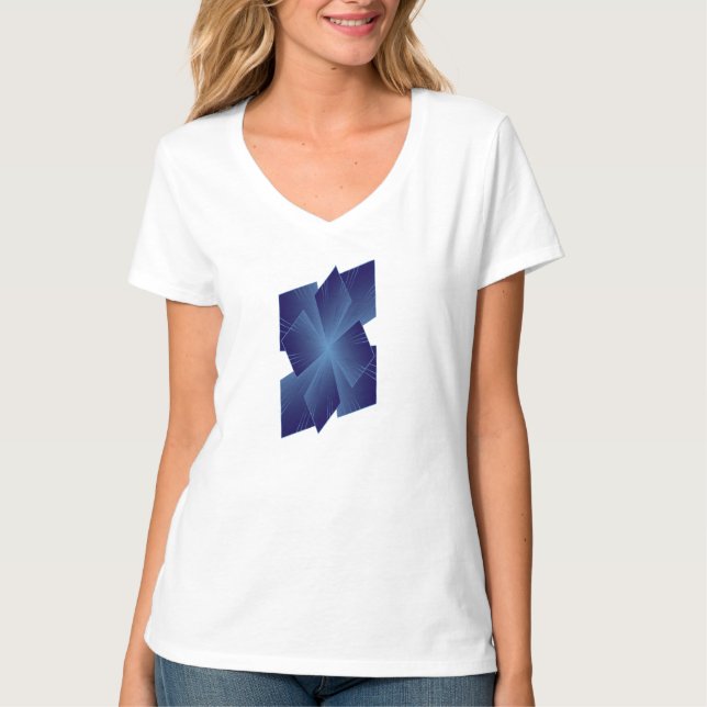 Camiseta Flor de zafiro (Anverso)