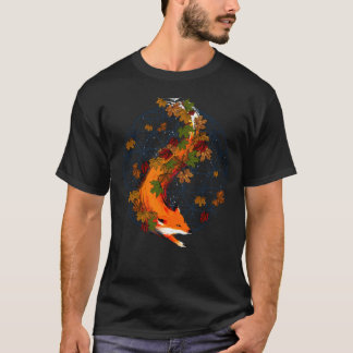 Camiseta Flor del Fox de la acuarela del animal del alcohol