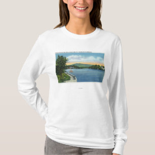 Camiseta Flor del lago, caracortada Mt en distancia