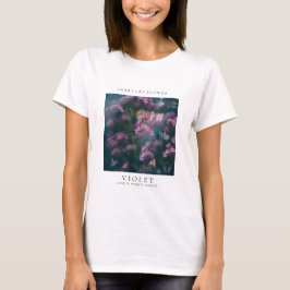 Camiseta Flor del mes de nacimiento de febrero