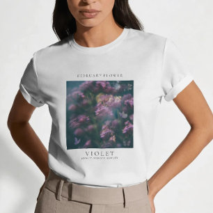 Camiseta Flor del mes de nacimiento de febrero