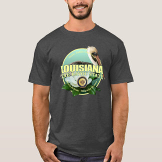Camiseta flor del pájaro del estado