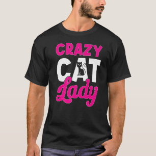 Camiseta Flor del propietario del gato Loca Señora del gato