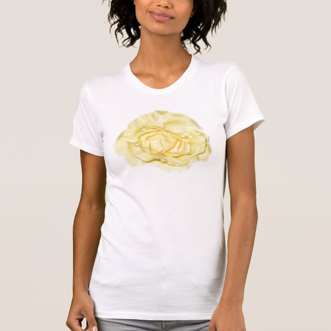 Camiseta Flor del rosa amarillo (Anverso)