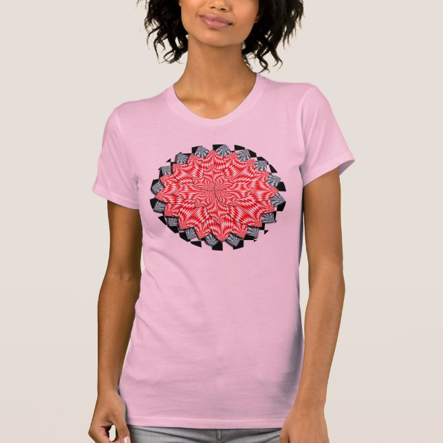 Camiseta Flor digital por Kenneth Yoncich (Anverso)