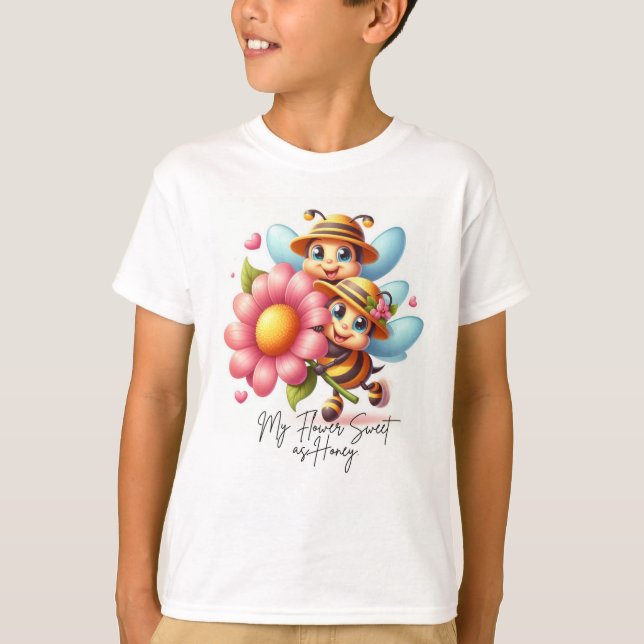 Camiseta Flor Dulce como la Miel (Anverso)