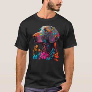 Camiseta Flor dulce verano Flor Floral Weimaraner 2