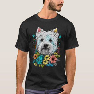 Camiseta Flor dulce verano occidental floral West Highland
