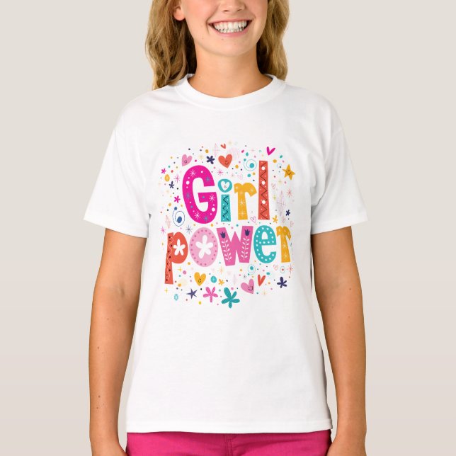 Camiseta Flor eléctrica chica (Anverso)