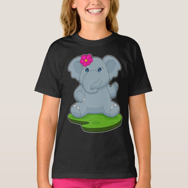 Camiseta Flor elefante (Anverso)