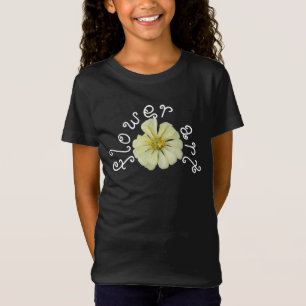 Camiseta Flor en blanco