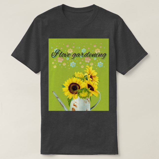 Camiseta flor en el jardín (Diseño del anverso)