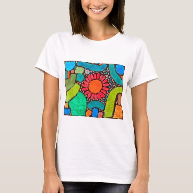 Camiseta Flor en el valle, Klee (Anverso)