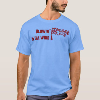 Camiseta Flor en la borgoña del viento