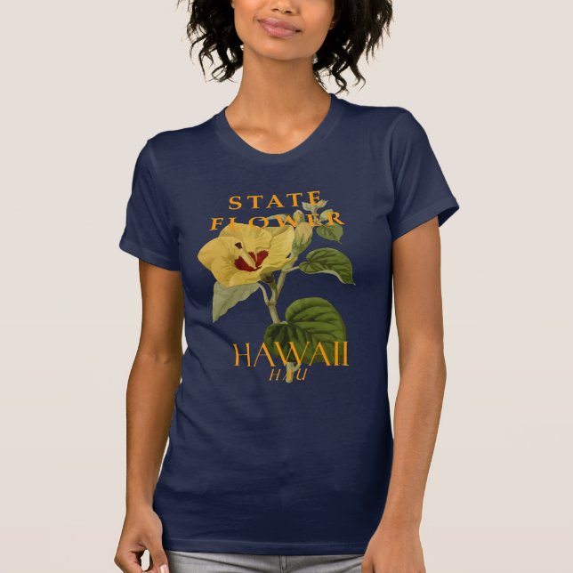 Camiseta Flor en territorio hawaiano Hibiscus tiliaceus
