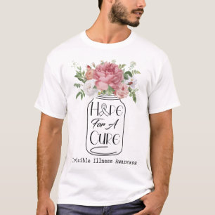 Camiseta Flor Esperanza Para Una Cura Conciencia De Enferme