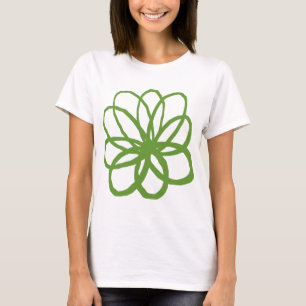 Camiseta Flor espontánea - Aguacate Verde