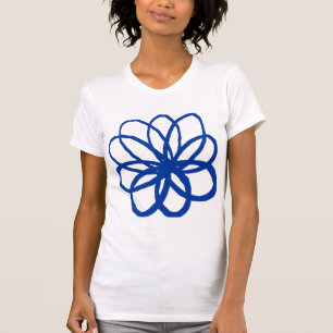Camiseta Flor espontánea - Azul marino