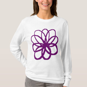 Camiseta Flor espontánea - Pluma