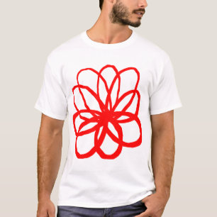 Camiseta Flor Espontánea - Roja
