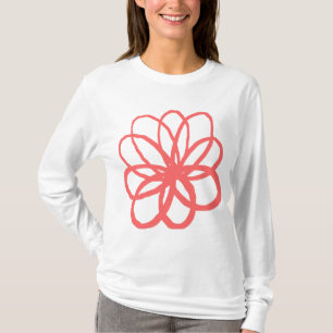 Camiseta Flor espontánea - rosa tropical