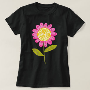 Camiseta Flor estilizada