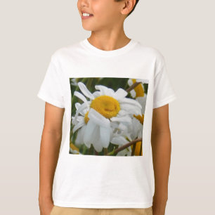 Camiseta Flor Feliz - Margarita Sonriente Cara Feliz