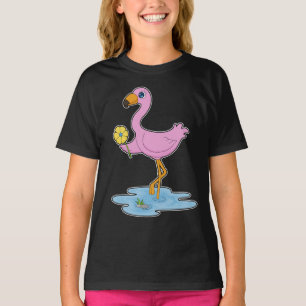 Camiseta Flor Flamingo