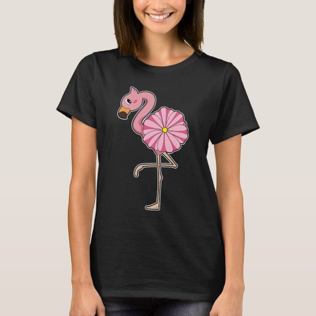 Camiseta Flor Flamingo (Anverso)