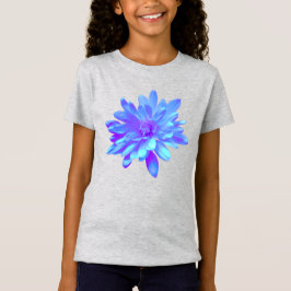 Camiseta Flor floral azul violeta elegante