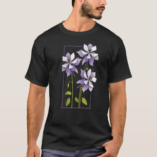 Camiseta Flor Floral Colorado Columbine