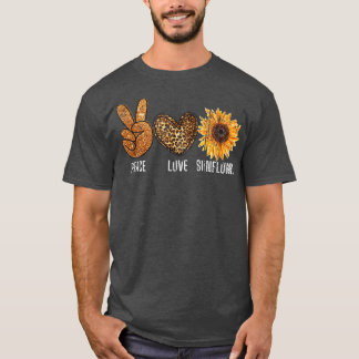 Camiseta Flor florista amante Paz Signo Corazón Paz Amor S