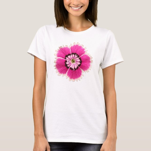 Camiseta Flor fucsia (Anverso)