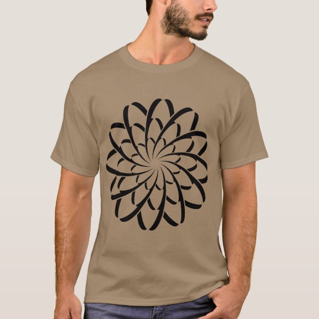 Camiseta Flor geométrica 02 (Anverso)