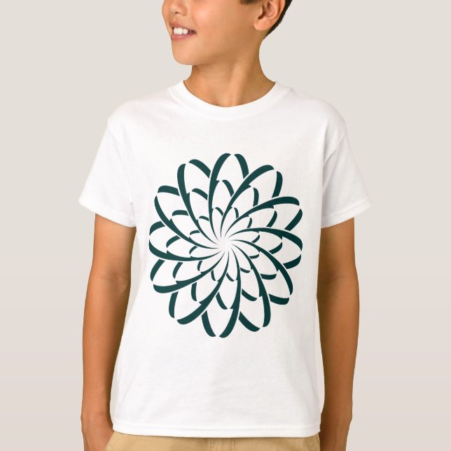 Camiseta Flor geométrica 02 (Anverso)