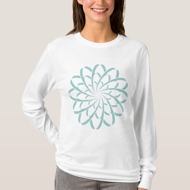 Camiseta Flor geométrica 02 (Anverso)