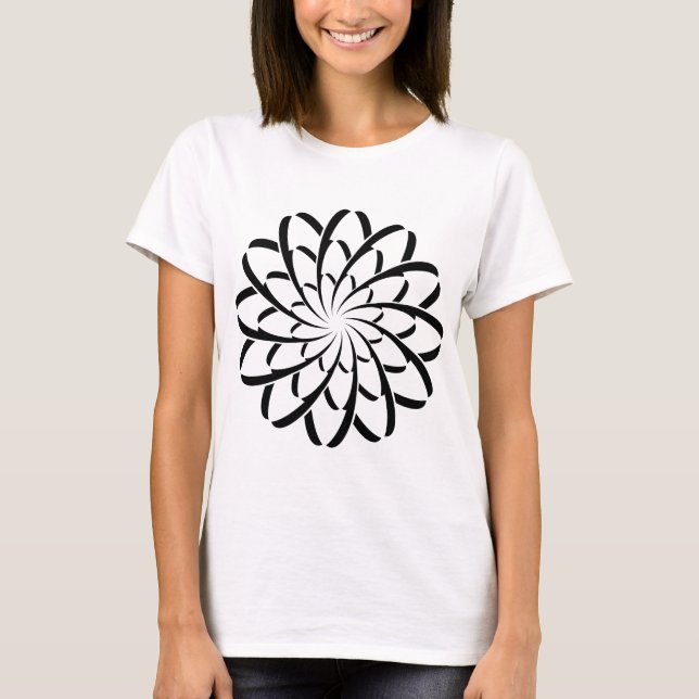 Camiseta Flor geométrica 02 (Anverso)