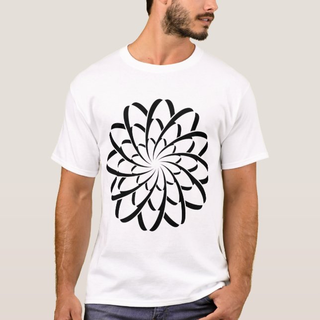 Camiseta Flor geométrica 02 (Anverso)
