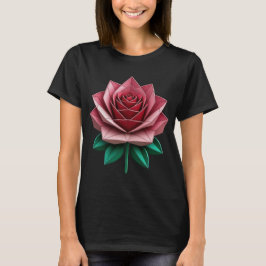 Camiseta Flor geométrica de Rosa