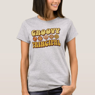 Camiseta Flor "Groovy Principal" retro vintage personalizad