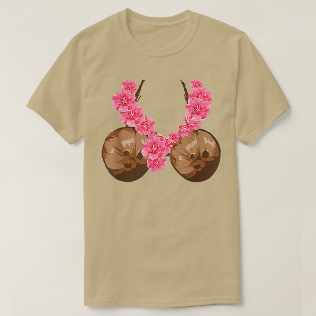 Camiseta Flor hawaiana de coco BraCool Halloween (Diseño del anverso)