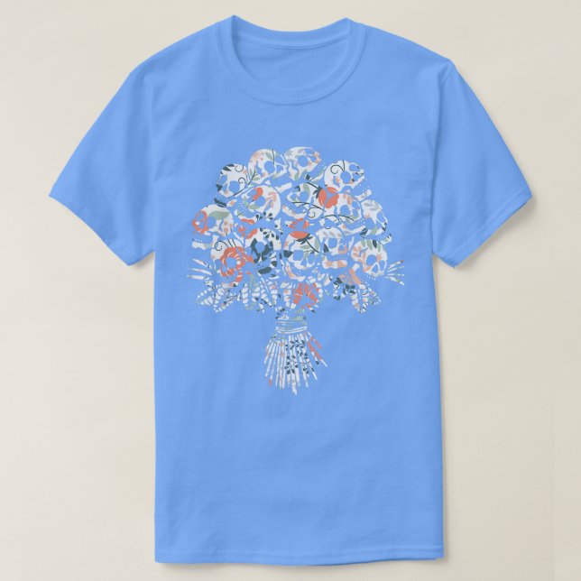 Camiseta Flor hecha de    flores para mujer  (Diseño del anverso)