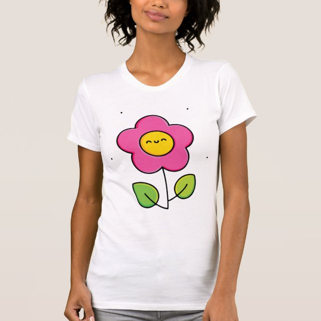 Camiseta Flor hermosa (Anverso)